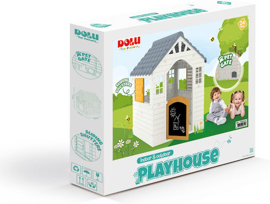 Dolu Multifunctional Kids Playhouse Garden White 95x87.5x109cm