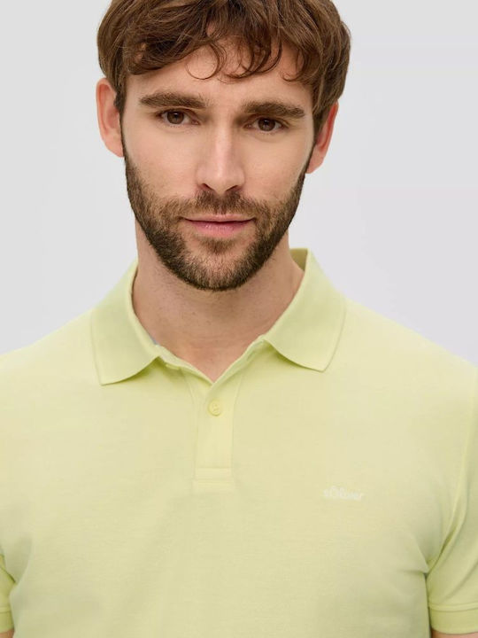 S.Oliver Men's Blouse Polo Light Lemon