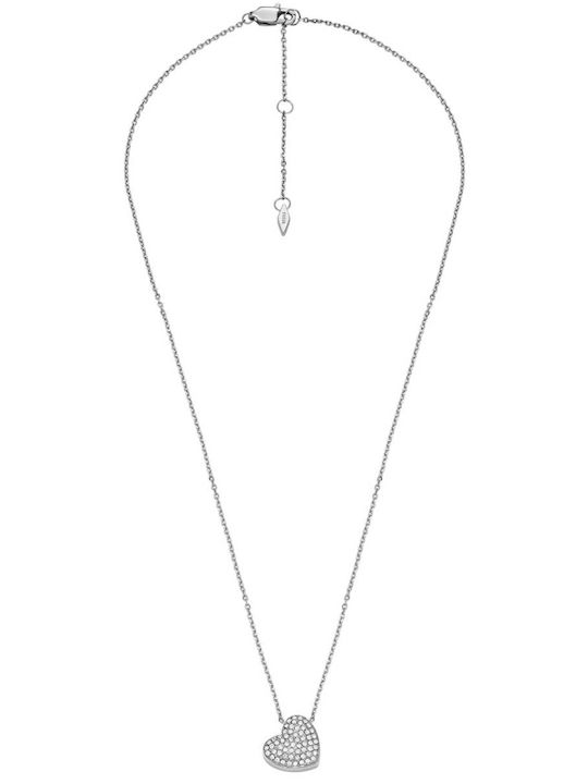 Fossil Sadie Κολιέ από Ατσάλι