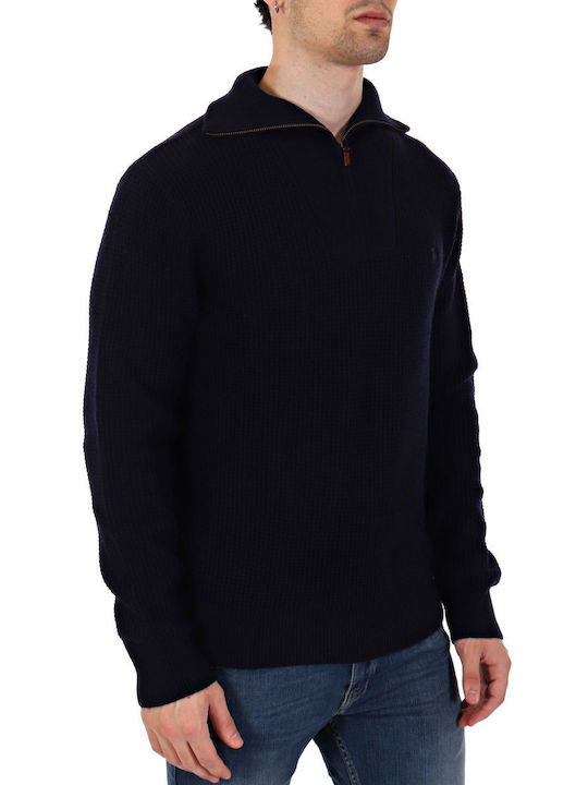 Ralph Lauren Halfzip Ανδρική Μπλούζα Μπλε