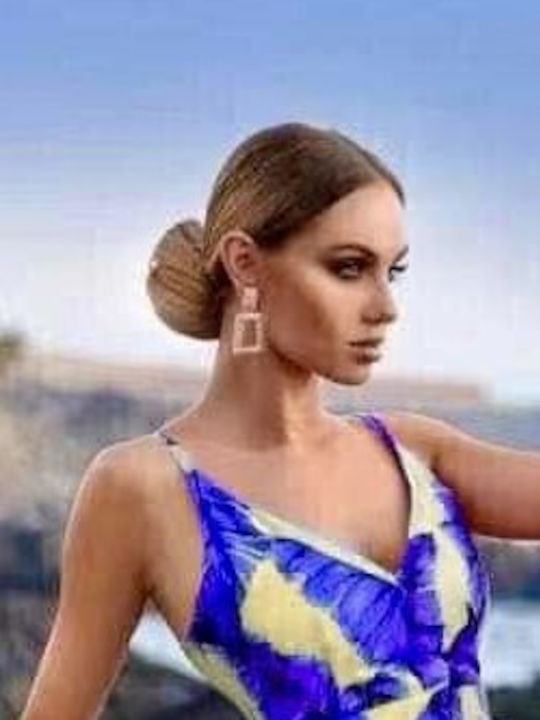 Sommer Maxi Damenkleid Blau