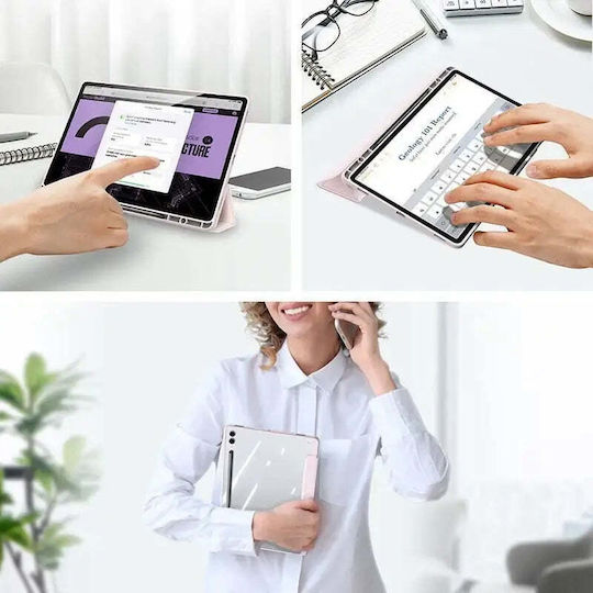 Dux Ducis Toby Armored Flip Cover Ροζ (Samsung Galaxy Tab S9 FE Plus 12.4)
