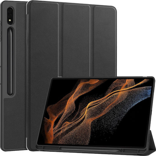 Tech-Protect SC Pen Flip Cover Μαύρη (Galaxy Tab S8 Ultra / Galaxy Tab S9 Ultra)