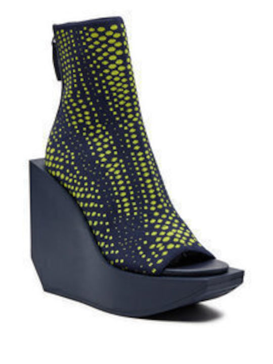 Stiefeletten Damen Grün
