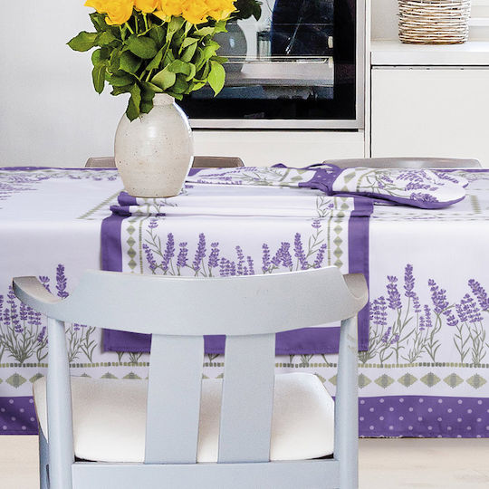 Das Home Läufer 0722 White, Purple, Green 45x140cm