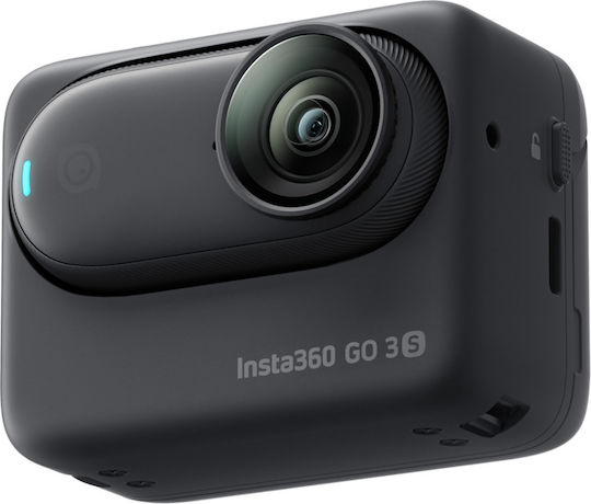 Insta360 GO 3S Standard Edition 64GB Action Camera 4K Ultra HD 360° Capture Underwater Midnight Black with Screen 2" and Wi-Fi Black