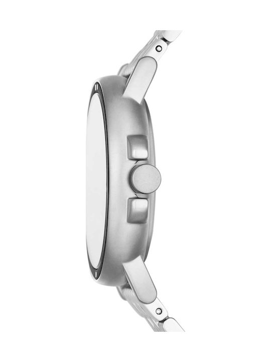Skagen Ανδρικό Ρολόι 40mm Μπαταρίας με Ασημί Μεταλλικό Μπρασελέ