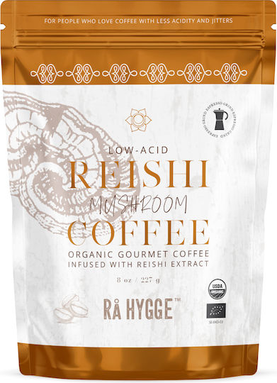 Rå Hygge Organic Reishi Mushroom Coffee Espresso Ground 227g