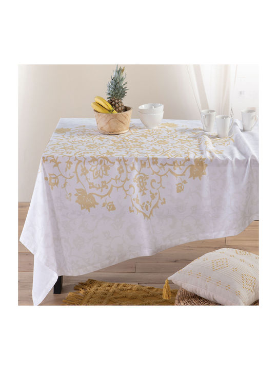 Nef-Nef Homeware Τραπεζομάντηλο Βαμβακερό Dreamer Yellow 140x180εκ.