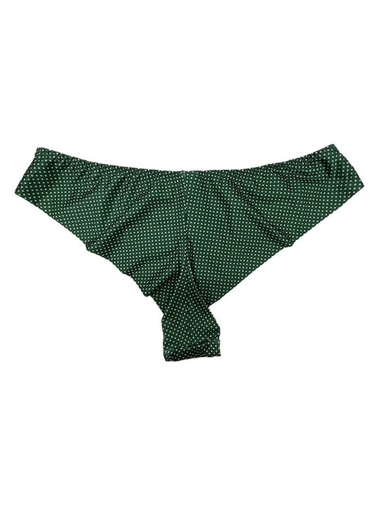 Leilieve Cotton Women's Brazil Seamless with Lace Green