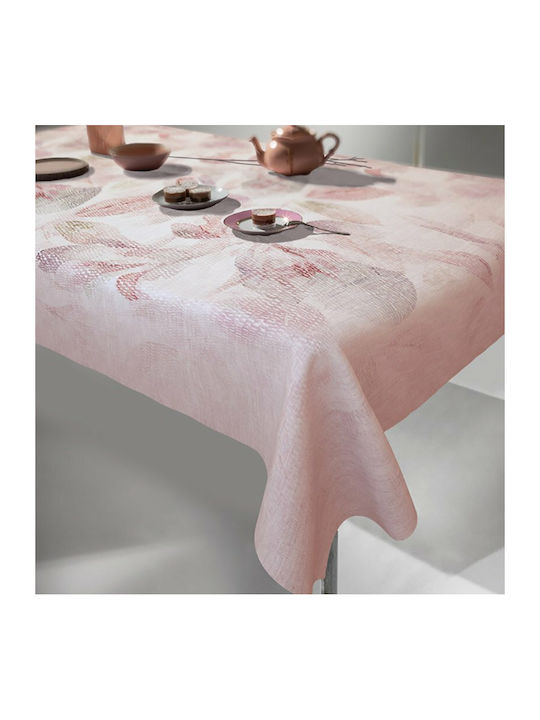 Saint Clair 1035 Polyester Stain Resistant Tablecloth Old Pink 145x180cm