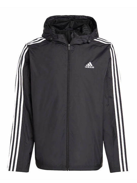3-Stripes Sportjacke Schwarz