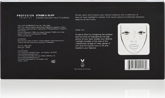 Profusion Cosmetics Profusion Artistry Palette Strobe & Glow 36gr