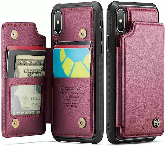 Luminus Wallet Πλαστικό Μπορντό (iPhone XS MaxNokia C22)