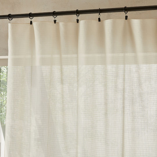Κουρτίνα Οργανικό Βαμβακερό Βουάλ 140x320 Cm