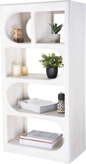 Bibliothek Handyr Weiß 60x35x120cm