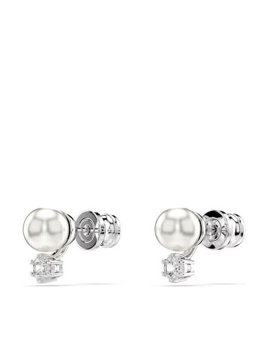Swarovski Matrix Cercel Unic cu Pietre & Perle