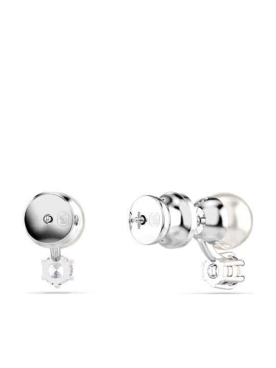 Swarovski Matrix Cercel Unic cu Pietre & Perle