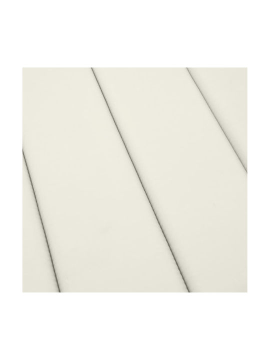 vidaXL Sunbed Cushion with Backrest Cream 60x200cm