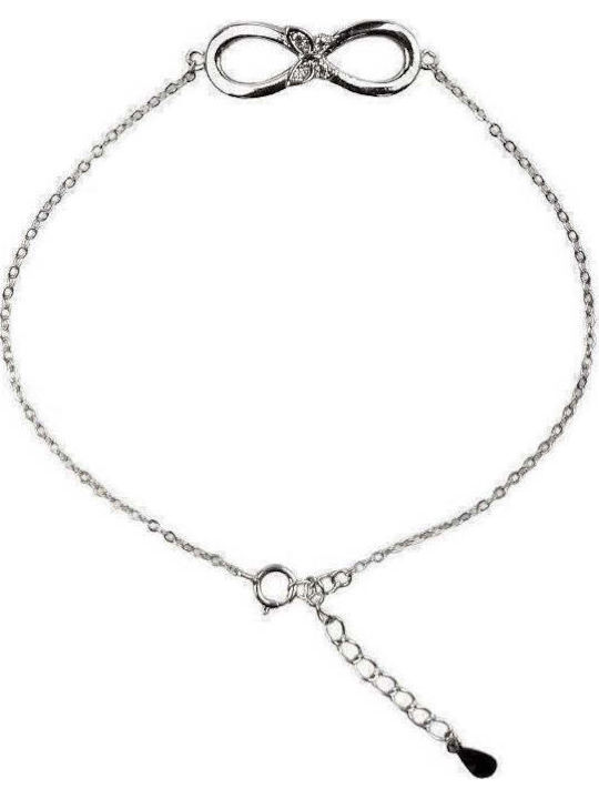 925 Silver Bracelet Infinity Butterfly