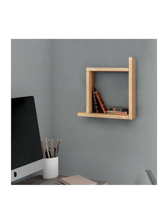 Shelf Wall Jocasta Natural Beech 30x22x30cm