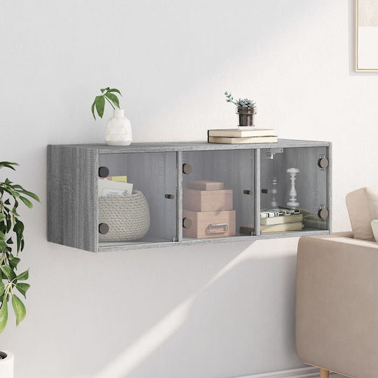 Кремаст Шкаф За Дневна От ПДЧ Сив 102x37x35см
