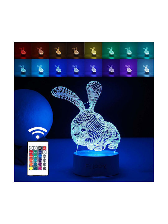 Dekorative Lampe 3D-Illusion Mehrfarbig