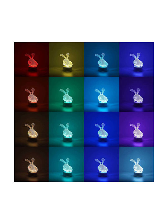 Dekorative Lampe 3D-Illusion Mehrfarbig