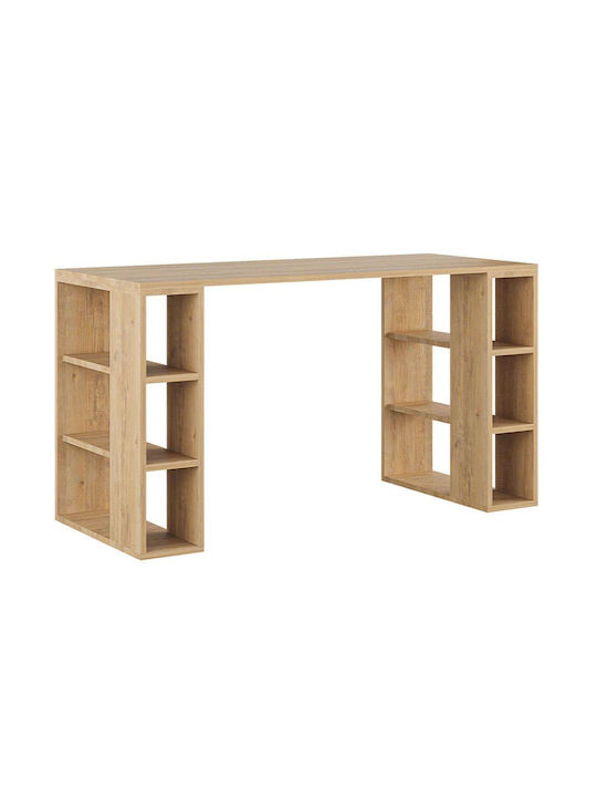 Γραφείο Colmar Ξύλινο sapphire oak 140x60x75εκ.
