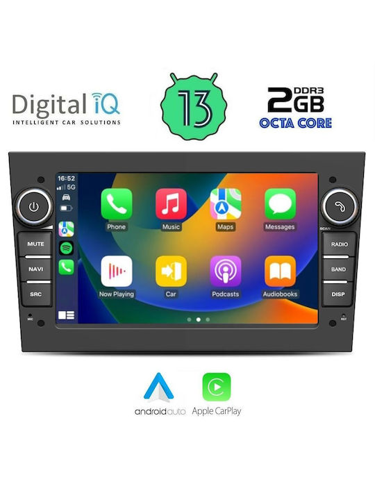 Digital IQ Car-Audiosystem 2DIN (Bluetooth/USB/AUX/WiFi/GPS/Apple-Carplay/Android-Auto) mit Touchscreen 7"