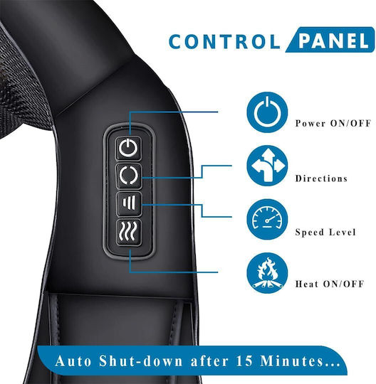 ikonka Massage Device Shiatsu for the Neck, the Head, the Back, the Legs & the Body against Cellulite with Heating Function