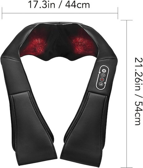 ikonka Massage Device Shiatsu for the Neck, the Head, the Back, the Legs & the Body against Cellulite with Heating Function