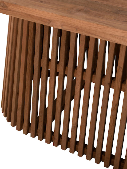Remik Tisch Speisesaal aus Massivholz Natural 200x100x75.5cm