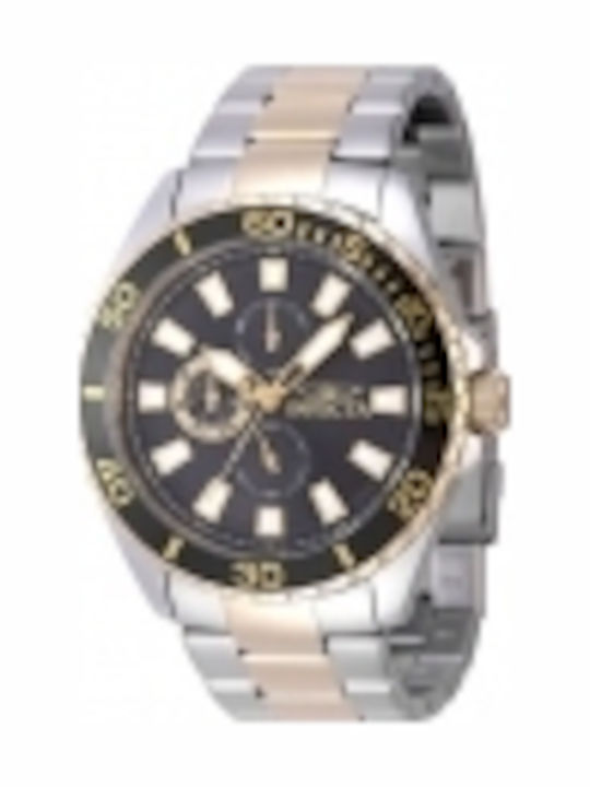 Invicta Pro Diver Ρολόι Μπαταρίας με Μεταλλικό Μπρασελέ Invicta Pro Diver Ρολόι Μπαταρίας με Μεταλλικό Μπρασελέ