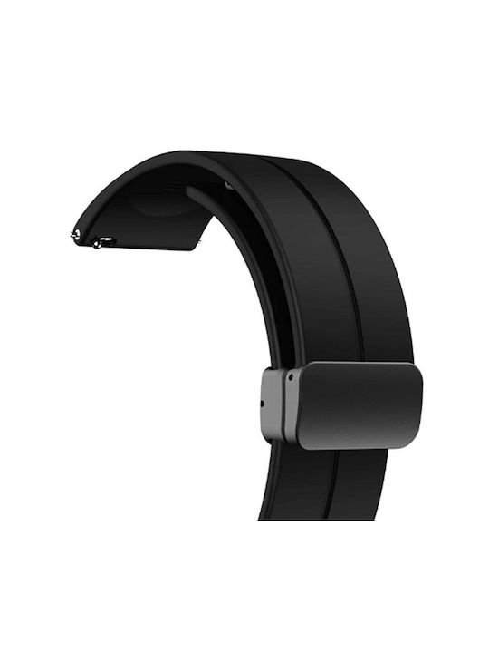 KOSTELO Gummi-Armband Schwarz 22mm