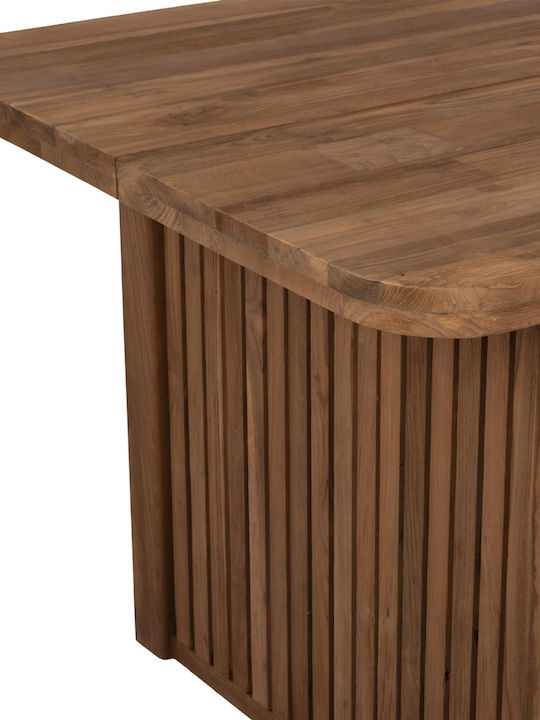 Bontang Τραπέζι Τραπεζαρίας από Μασίφ Ξύλο 200x90x76εκ.