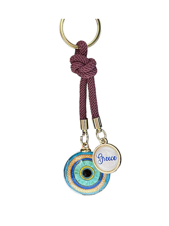 Keychain Eye Various Colors Rope Greece No2