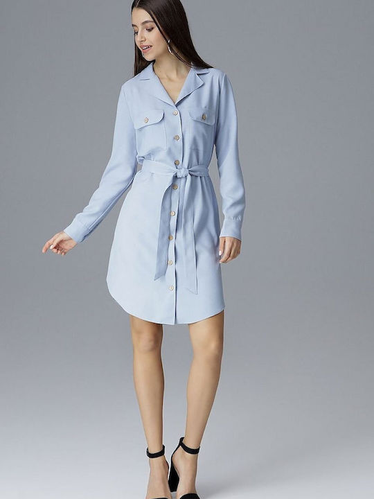 Figl Shirt Dress Dress Navy Blue