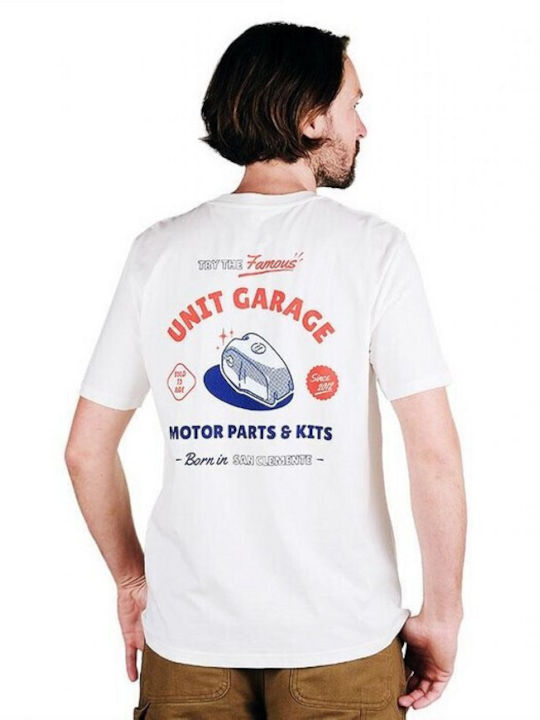 Unit Garage Men's Short Sleeve T-shirt White