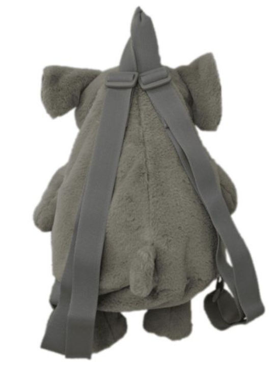 Synchronia Elefant Kinder Rucksack Rucksack Gray 25cmx25cmx40cmcm
