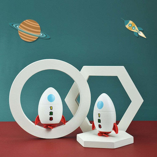 Badespielzeug Kinder Flippy Wasser Rakete 11 cm Weiß