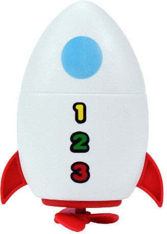 Badespielzeug Kinder Flippy Wasser Rakete 11 cm Weiß