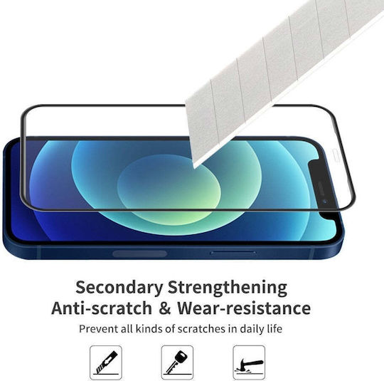 0.3mm Adeziv complet Full Face Tempered Glass Negru (Redmi Note 10 / 10s / Poco M5s)