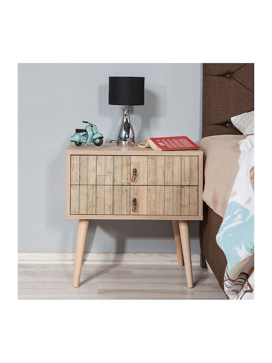 Bedside Table Soho Wooden Sonoma 60x40x61cm GP052-0005 3