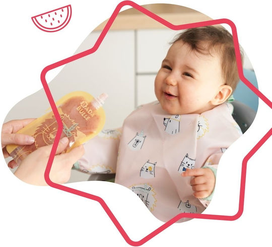 Badabulle Salopetă material textil cu Buzunar & Mâneci Roz pentru 4 m+