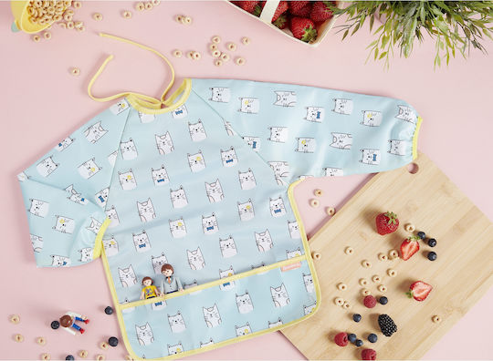 Badabulle Salopetă material textil cu Buzunar & Mâneci ALBASTRU pentru 4 m+