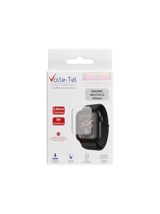 Volte-Tel Edge Cover with Key Plastikhülle in Silber Farbe für Xiaomi Watch 2 47mm