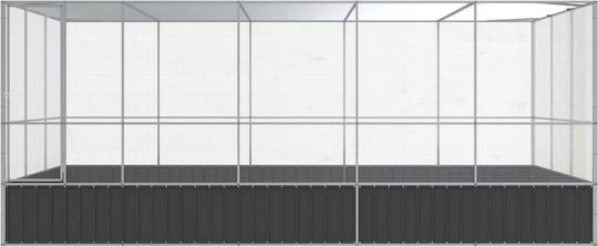 vidaXL Клетка за Птици 518x307x212см. Сребрист