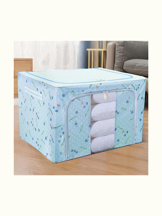 Plastic Cutie de depozitare cu Capac Albastru 50x40x33cm 1buc