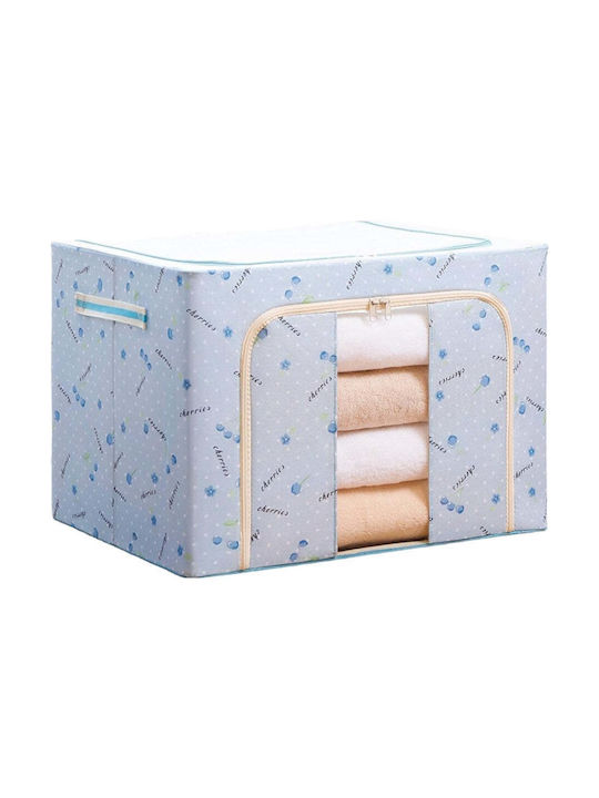 Plastic Cutie de depozitare cu Capac Albastru 50x40x33cm 1buc
